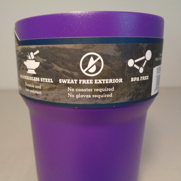 Magellan Outdoors 12 oz Stainless Steel New Purple Tumbler / Cup / Thermos - Picture 10 of 16
